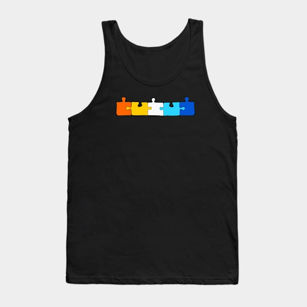 Puzzle Pride Tank Top by traditionation